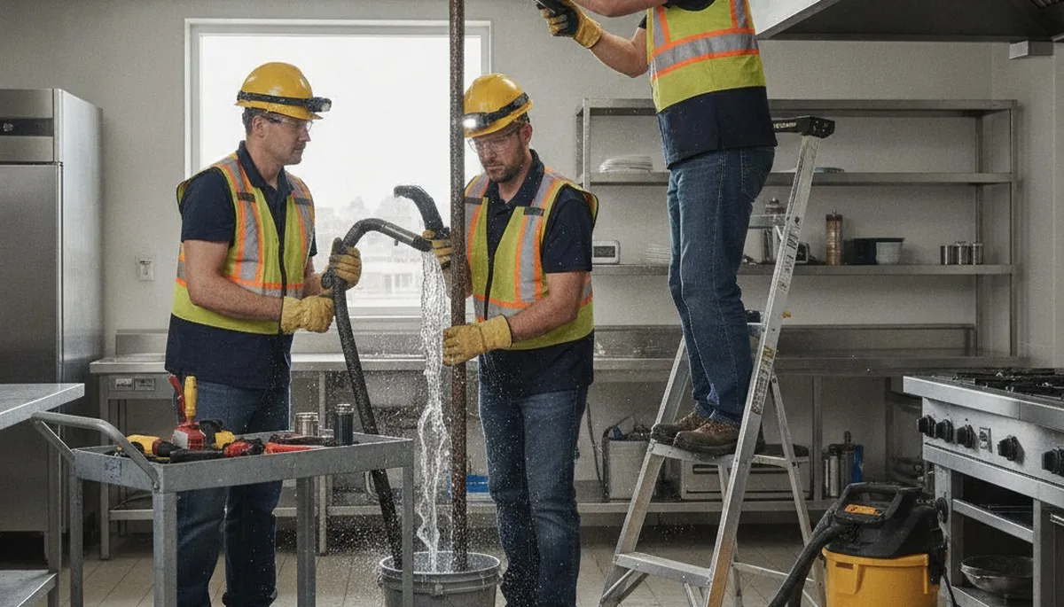 Seattle, WA plumber repairing an emergency pipe leak for a home service call