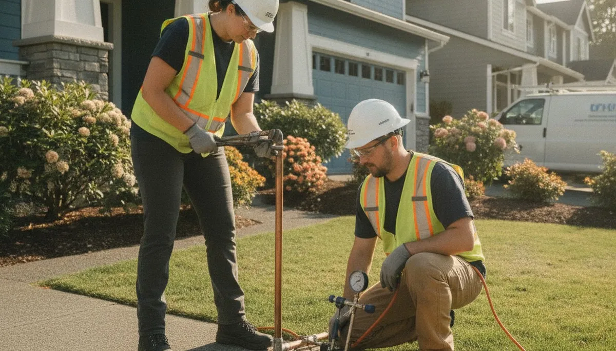 Seattle, WA plumbing repair technician servicing residential pipes for bestplumbingseattlewa-new.com