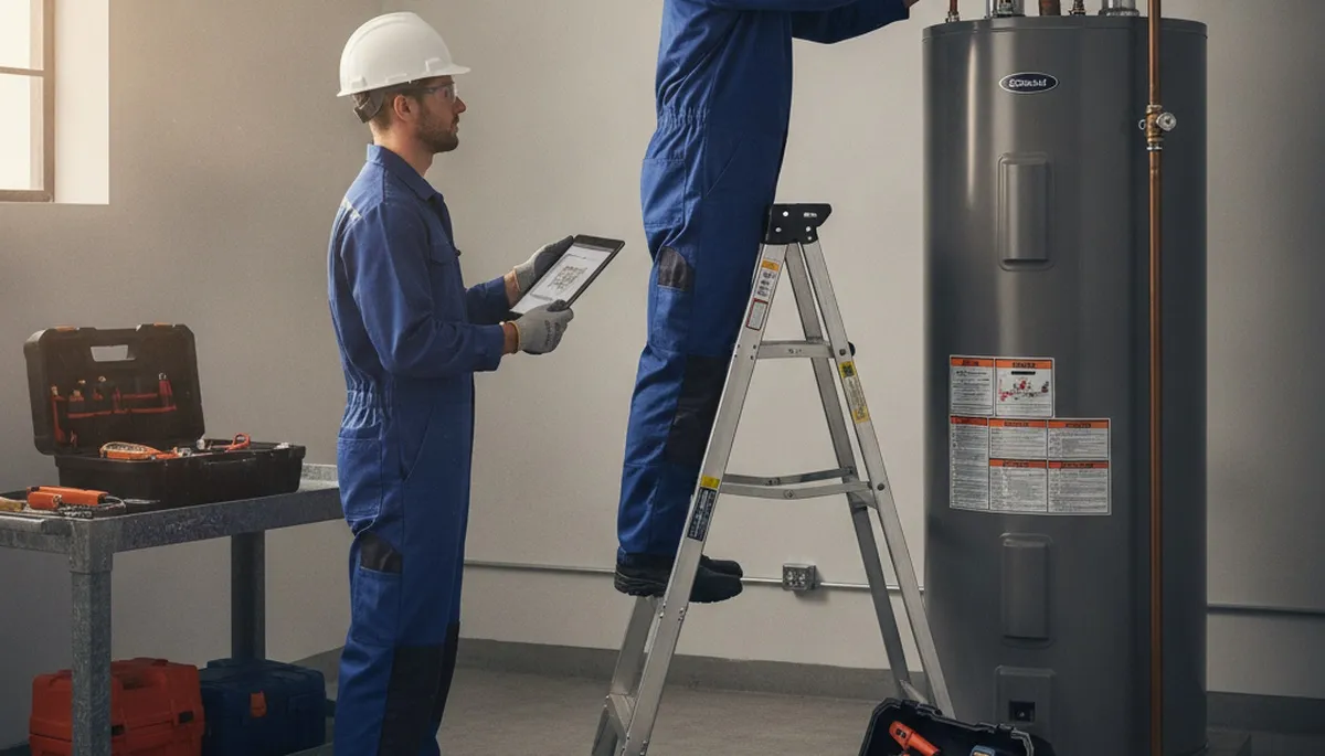 Seattle, WA plumber repairing water heater for reliable hot water service